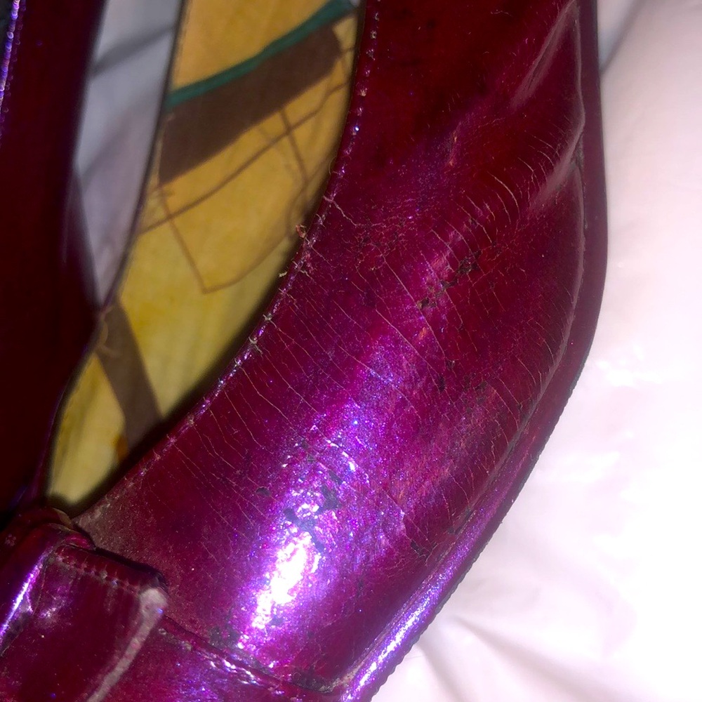 Shimmery blue-magenta painted Madden Girl heels - Picture 7 of 7